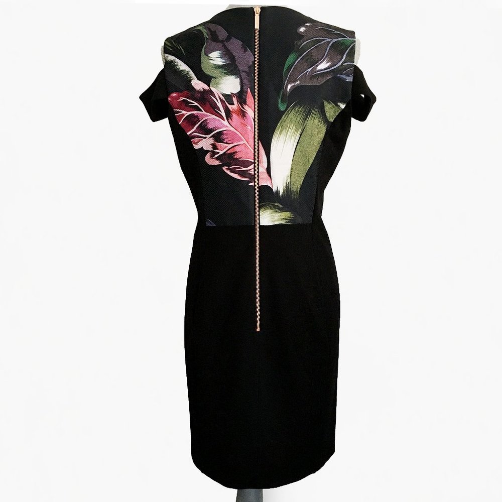 Ted Baker Floral Shift Dress SZ 4 - Picture 4 of 8
